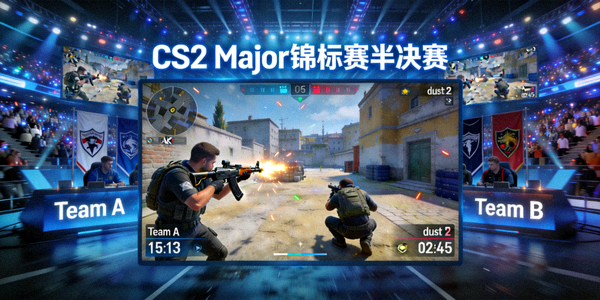 CS2 Major锦标赛半决赛直播画面